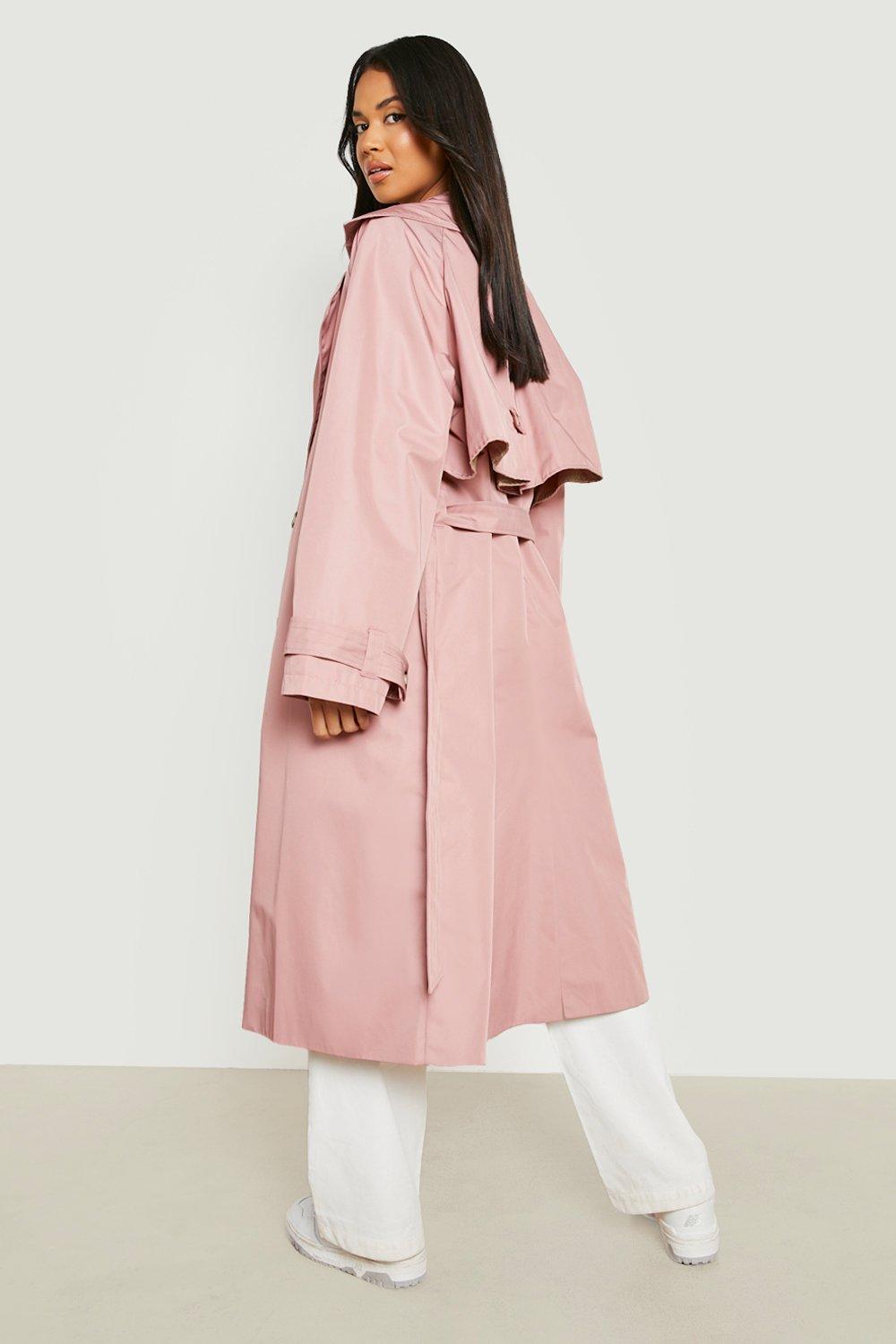 Dusky pink raincoat sale